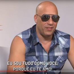 Vin Diesel assedia jornalista em entrevista no Brasil 