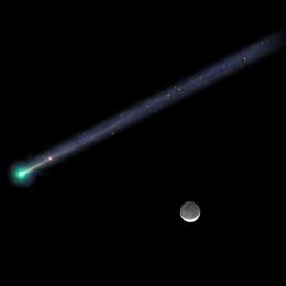 Estranho cometa verde está próximo da Terra