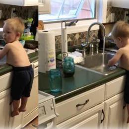 Vídeo de menino lavando louça para ajudar os pais viraliza