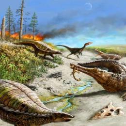 Porque os primeiros dinossauros eram pequenos e raros nos trópicos?