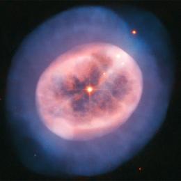 Retrato do brilho gasoso de uma estrela, feito pelo Hubble