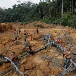 Amazónia destruída pelo homem e pelo fogo