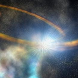 NASA registra estrela sendo despedaçada por um buraco negro supermassivo