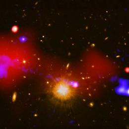 Grande buraco negro estimula formação de estrelas em galáxias distantes