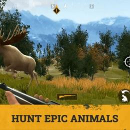 Jogo de caça em mundo aberto para Android