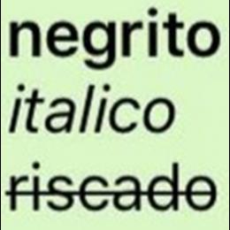 Como escrever em negrito ou itálico no WhatsApp