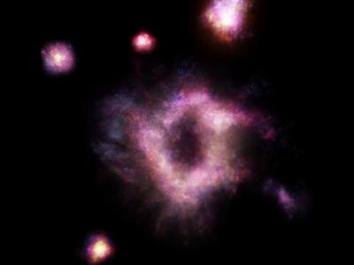 Astrônomos fotografam rara galáxia em formato de anel