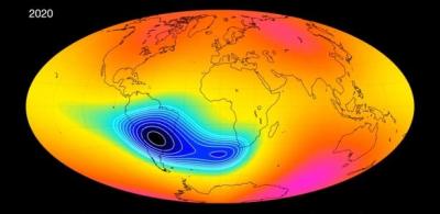 Campo magnético sobre América do Sul enfraquece e pode afetar satélites