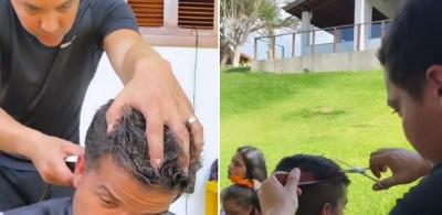 Wesley Safadão se torna cabeleireiro da família na quarentena; veja vídeo