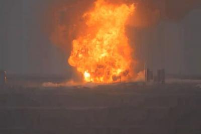 Starship SN4 da SpaceX explode durante teste de motor [vídeo]