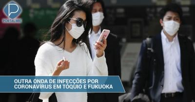 Japão enfrenta outra onda de infecções por Covid-19 em Tóquio e Fukuoka