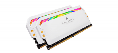 Corsair lança novas memórias Dominator Platinum RGB White Edition