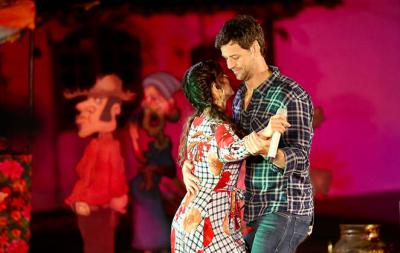 Paula Fernandes dança muito com namorado em live