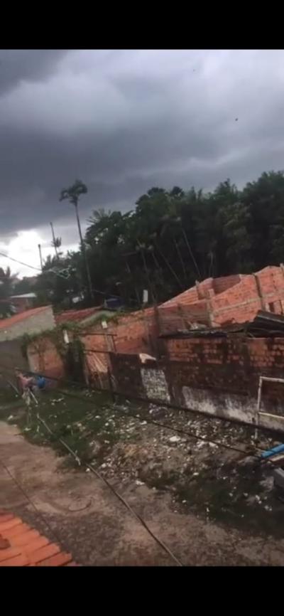 Vídeo: Tesoura de vento ressurge e causa estragos no bairro do Coroadinho