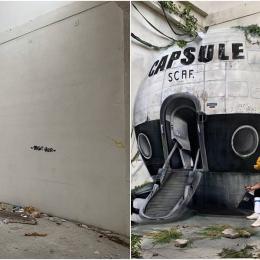 Artista francês transforma espaços abandonando em ilusões ópticas de grafite incríveis