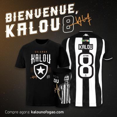 Botafogo lança site para venda de produtos de Kalou, e atacante diz: 