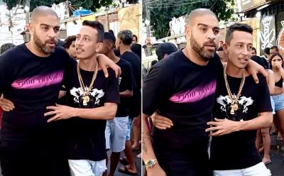 Adriano Imperador fura quarentena para curtir baile funk no Rio; veja vídeo