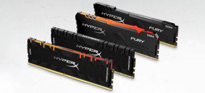 HyperX amplia memórias Predator DDR4 RGB e FURY DDR4 RGB com kits de até 256GB e 4600MHz