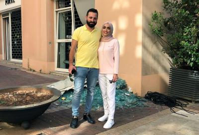 'Feliz por estar viva', diz noiva libanesa que teve vídeo interrompido por explosão