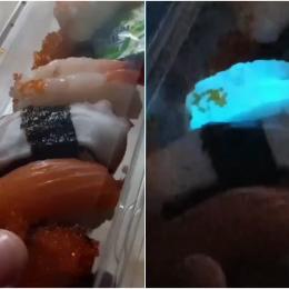 Família tailandesa compra Sushi que brilha no escuro