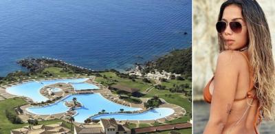 Anitta se hospeda com amigos em resort italiano com diária de até R$ 29 mil