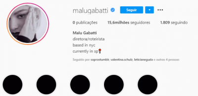 Manu Gavassi apaga fotos do Instagram e muda nome para 'Malu Gabatti'