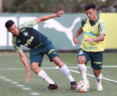 Palmeiras treina na Academia com reforços do sub-20 em preparação para Libertadores