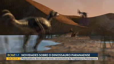 Dinossauro encontrado no Paraná vivia menos que outras espécies, dizem pesquisadores