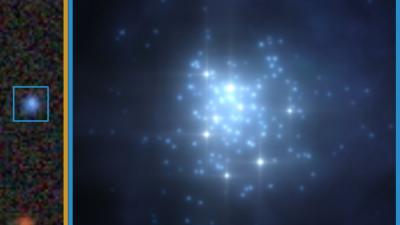 Galáxia de brilho raro é observada em seu estágio inicial de formação
