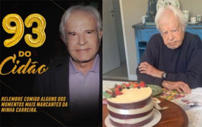 Famosos celebram os 93 anos de Cid Moreira: ‘É de arrepiar’