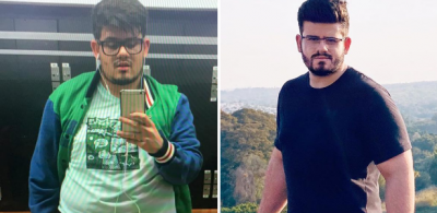 Ele perdeu 19 kg com dieta mediterrânea: 