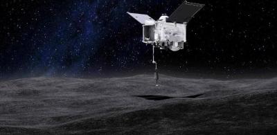 Sonda tocará superfície do asteroide Bennu para colher amostras de solo