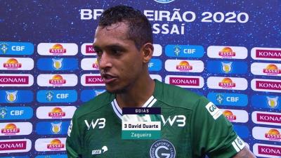 David Duarte lamenta derrota do Goiás diante do Grêmio após melhora no segundo tempo