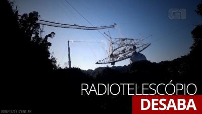 Vídeo mostra momento em que radiotelescópio de Arecibo desaba em Porto Rico; ASSISTA