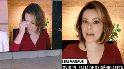 Natuza Nery chora ao vivo na GloboNews ao comentar situação de Manaus, e faz discurso ARRASADOR contra governo: “Incompetência sem tamanho” — assista