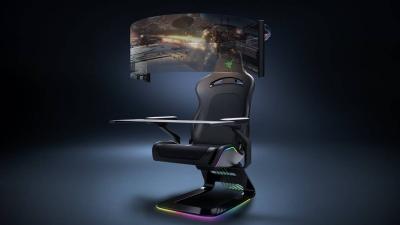 CES 2021: cadeira gamer futurista da Razer tem até tela OLED transparente