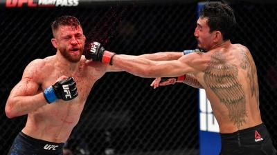 UFC: Holloway dá verdadeira surra com 186 socos na cara, deixa Kattar banhado de sangue e volta a vencer