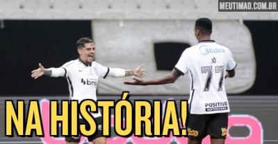 Jô iguala Luizinho e se torna o segundo jogador a marcar em três décadas diferentes pelo Corinthians