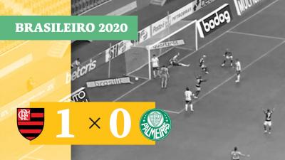 Gol Contra!!! Luan se atrapalha e cede o primeiro gol ao Flamengo sobre o Palmeiras!