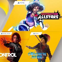 ‘Destruction AllStars’, ‘Control: Ultimate Edition’ e ‘Concrete Genie’ serão os jogos grat