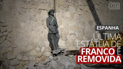 Última estátua de Franco é removida em 'dia histórico' para Espanha
