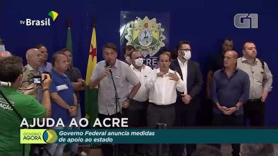 Bolsonaro encerra entrevista no Acre ao ser perguntado sobre decisão do STJ que anulou quebra de sigilo do filho Flávio