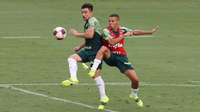 Escalação do Palmeiras: Abel dá treino tático em preparação para o Dérbi contra o Corinthians
