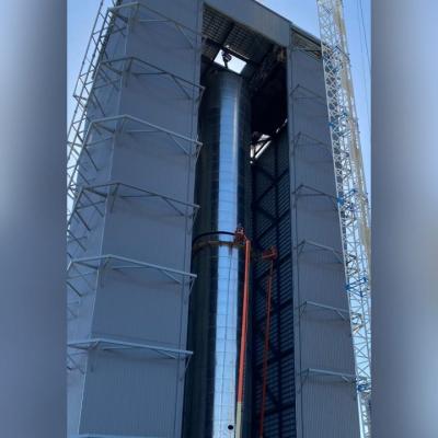 Elon Musk publica primeira foto do “Super Heavy”, novo foguete da SpaceX