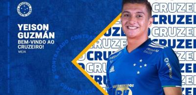 Cruzeiro oficializa contratação do meia colombiano Yeison Guzmán