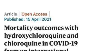 COVID-19: hidroxicloroquina provoca aumento da mortalidade, confirma estudo