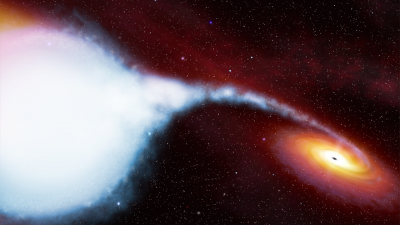 Estrela espaguetificada por buraco negro supermassivo é observada pela 1ª vez