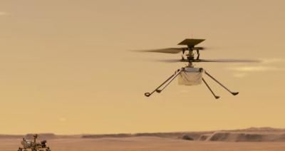 Rover Perseverance grava o som de helicóptero autônomo voando em Marte (VÍDEO)