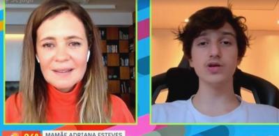 Adriana Esteves chora com homenagem dos filhos no 'Se Joga': 'Não acredito'