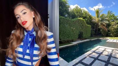 Poderosa! Em Miami, Anitta curte dia na piscina em casa avaliada em R$ 7,9 milhões; confira as fotos!